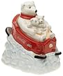 Gibson Coke Polar Bear Downhilll 9 1/2" Cookie Jar