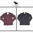 2 Brand New Mens Abercrombie & Fitch Mens Long Sleeve Polo Shirts Size Large