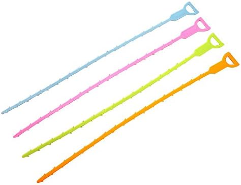 CangWU Hair Drain Clog Remover Drain Snake Cleaning Tool/Drain Cleaning - Snake Equipment - Set of 2(Random Color,Type D)