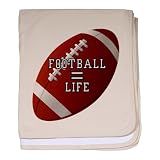 Baby Blanket Petal Pink Football Equals Life