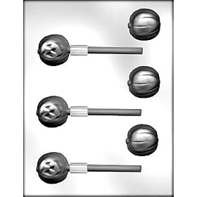 3D JACK O LANTERN SUCKER LOLLY LOLLY CHOCOLATE CANDY MOLD by CybrTrayd