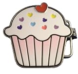 Z221 Cute Heart Cupcake Belt Buckle Girls