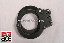 Black Deluxe Hinged Handcuffs