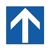 ユニット 矢印ステッカー 862-35 青地白矢印