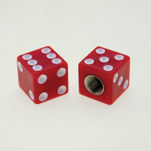 Kustom KapzKUSTOM KAPZ RED DICE VALVE CAP trek schwinn stem dirt yamaha honda bmw quad fx