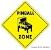 PINBALL ZONE -Sign- part game room arcade machine games
