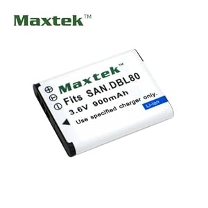 Buy Maxtek Replacement Battery for DB-L80 L80A L80AU VAR-L80 DBL80 Sanyo Xacti DMX-CG10 DMX-CG11 DMX-CG102 DMX-CG110 DMX-CG20 DMX-CS1 DMX-GH1 DMX-GH2 VPC-CG10 VPC-CG20 VPC-CS1 VPC-GH1 VPC-GH2 VPC-CG100 VPC-CG102 VPC-X1200 VPC-X1420 VPC-X1400 Digital Cameras Camcorders with best Review