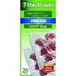 FoodSaver FSFSBF0216 8-by-11-Inch 1-Quart Size Sealer Bags, 20-Bags