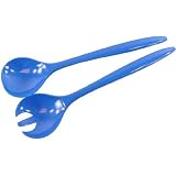 Le Cadeaux Triple Weight Melamine Salad Utensils Set, Blue