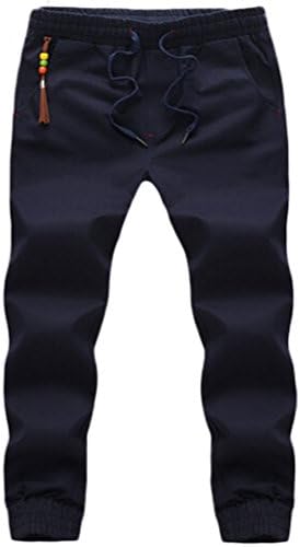 Miaokalin Men's Casual Pencial Trousers Plus Fertilizer Plus Size Harem Pants 5XL Black