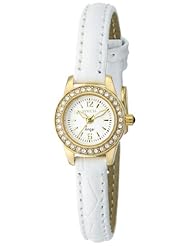 Invicta Womens 14687 Angel Analog Display Japanese Quartz White Watch