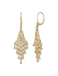 2.27 Carat Diamond Chandelier Drop Earrings 14K Yellow Gold