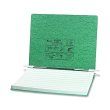 ACCO Pressboard Hanging Data Binder, Unburst Sheets, 14.875 x 11 Inches, Light Green (54075)