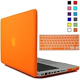 iBenzer&reg; - 2 in 1 Multi colors Soft-Touch Plastic Hard Case Cover & Keyboard Cover for Macbook Pro 13'', Orange MMP13OR+1
