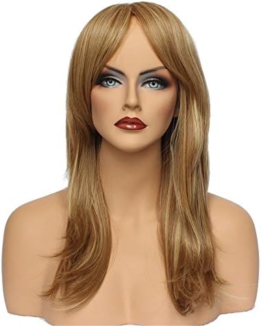HengfengClassic Cap Women Synthetic Straight Long Golden Blonde Mix Wig LHL09 10B21
