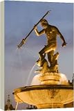 The Neptune Fountain - 40 Inch Canvas Print (101 cm) by Robert Harding