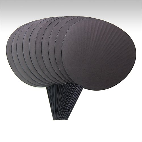 ジャンボうちわ（ツヤ無し黒）お得な10本セット｜コンサートうちわに最適なジャニーズ公式サイズ