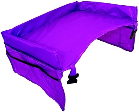 Universal Stroller and Car Seat Snack and Activity Travel Tray Soft Table in Purple by Luvit
