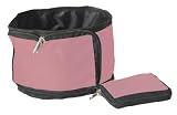 Pet Life Wallet Travel Pet Bowl in Pink