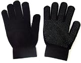 Black Thermal Magic Gloves with Palm Grip by RJM GL313