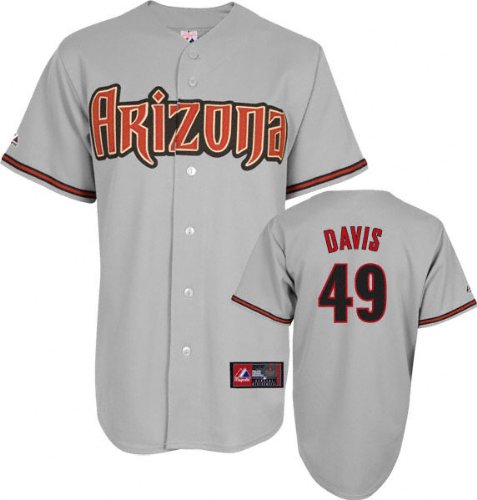 Mark Reynolds Jersey: Adult 2010 Majestic Road Grey Replica #27 Arizona Diamondbacks Jersey