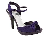 PLEATED SATIN KNOT HEEL