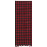 Durable Hand Woven 100% Cotton Colorful Red Plaid Table Runners 12x72 Inches Set of Two by 