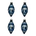 Dallas Mavericks 4-Pk Ornament Set