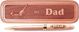 Laser Engraved Wooden Pen and Case for Golfing Dad