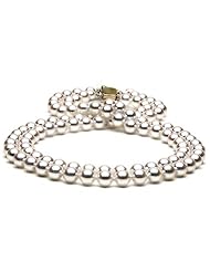 Double Akoya Pearl Necklace: 7.0-7.5mm, 18" AA+