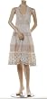 BCBG OFF-WHITE POLKA-DOT EYELET HALTER DRESS NEW 0