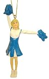 Cheerleader With Blue Dress & Pom Pom's Christmas Ornament