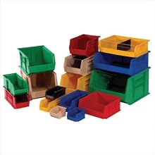 Quantum QUS210 Plastic Storage Stacking Ultra Bin, 5-Inch by 4-Inch by 3-Inch, Blue, Case of 24