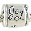 Low price Joy Solid Sterling Silver Message Bead fits European Charm Bracelet