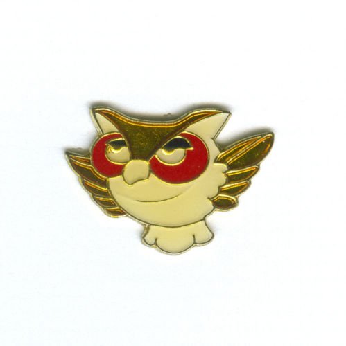 EULE KAUZ UHU EULEN K�UZE UHUS TIERE METALL BUTTON PIN PINS ANSTECKER