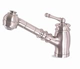 Hamat Country Classic Pull Out Kitchen Faucet with Metal Diverting Spray Head in Pewter - 3-3263