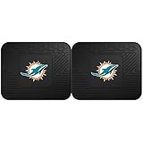FANMATS 12314 NFL - Miami Dolphins Utility Mat - 2 Piece