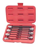TEKTON 1363 3/8-Inch Drive Extra Long Hex Bit Socket Set, Metric, 7-Piece