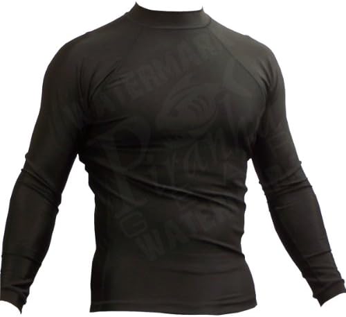 MMA Rash Guard - Long Sleeve, Black - Small Oval from Piranha Gear