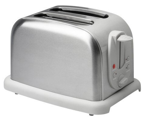 Team TO-14247 920-Watt 2-Slice Toaster with Bun Warmer, Stainless Steel