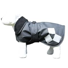 Hundemantel - schwarz reflektierend - 35 cm