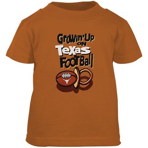 Texas Longhorns Focal Orange Infant Pacifier T-shirt