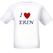 I LOVE ERIN - Name-series - White T-shirt