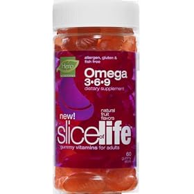 Slice of Life Omega 3-6-9, 60-Count Gummy Slices by Slice Of Life