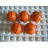 LEGO CITY - 5x BASKETBALL B�LLE - Ball f�r Minifiguren Figuren bb84