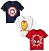Marvel Boys' Three-Pack Logo T-Shirts
