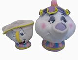 Disney Beauty & The Beast 6″ Mrs. Potts & 4″ Chip Plush Set