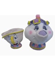 Toy: Disney Beauty & The Beast 6" Mrs. Potts & 4" Chip Plush Set - Disney