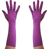 Long Satin Evening Gloves