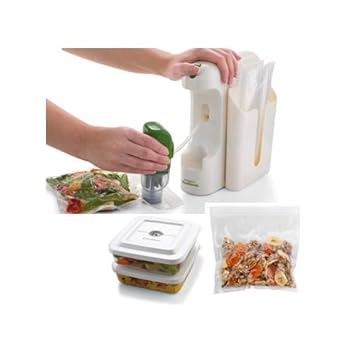 Foodsaver FSMSSY0214 Mealsaver Compact Vacuum Sealing System White